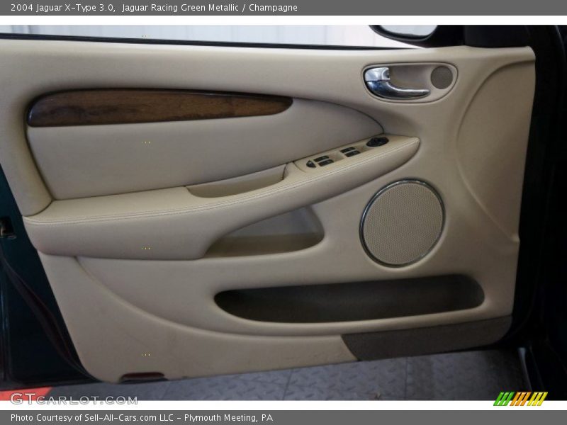 Jaguar Racing Green Metallic / Champagne 2004 Jaguar X-Type 3.0