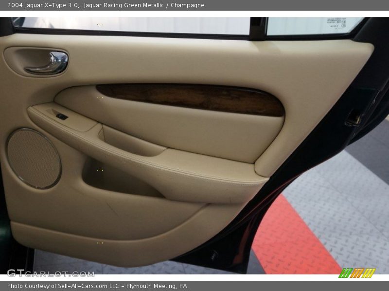 Jaguar Racing Green Metallic / Champagne 2004 Jaguar X-Type 3.0