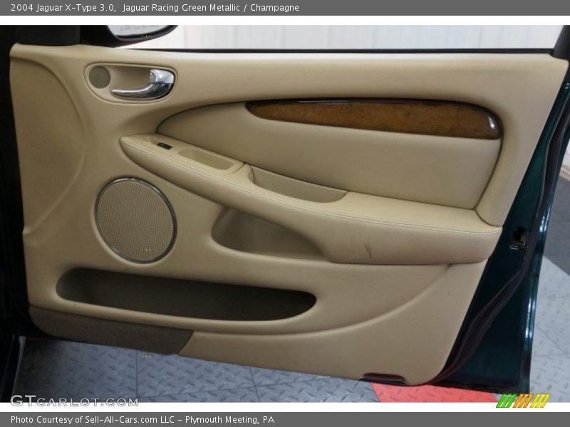 Jaguar Racing Green Metallic / Champagne 2004 Jaguar X-Type 3.0