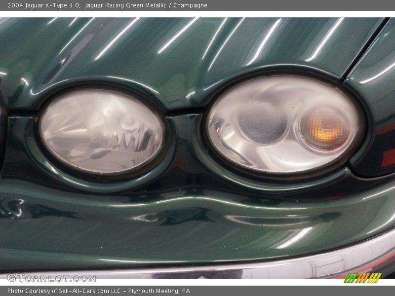 Jaguar Racing Green Metallic / Champagne 2004 Jaguar X-Type 3.0