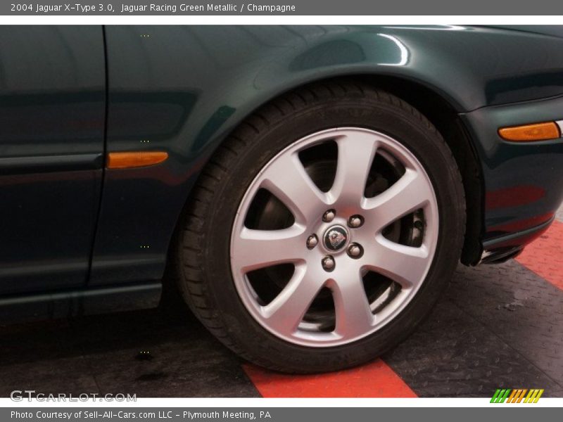 Jaguar Racing Green Metallic / Champagne 2004 Jaguar X-Type 3.0