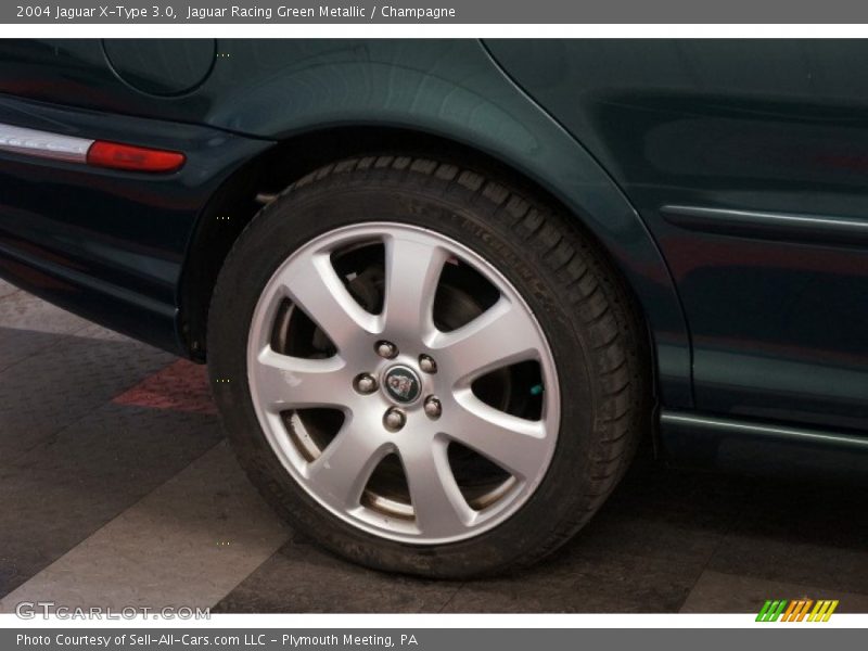 Jaguar Racing Green Metallic / Champagne 2004 Jaguar X-Type 3.0
