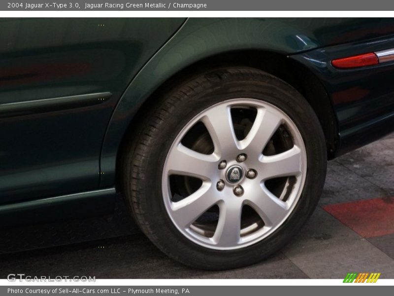Jaguar Racing Green Metallic / Champagne 2004 Jaguar X-Type 3.0