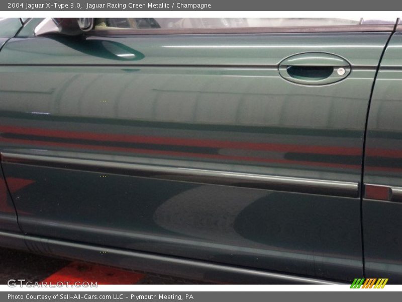 Jaguar Racing Green Metallic / Champagne 2004 Jaguar X-Type 3.0