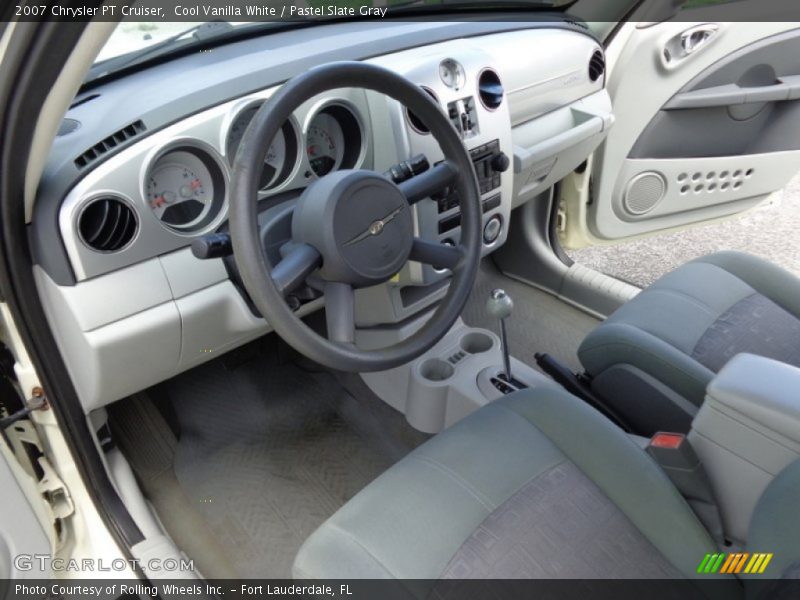 Cool Vanilla White / Pastel Slate Gray 2007 Chrysler PT Cruiser