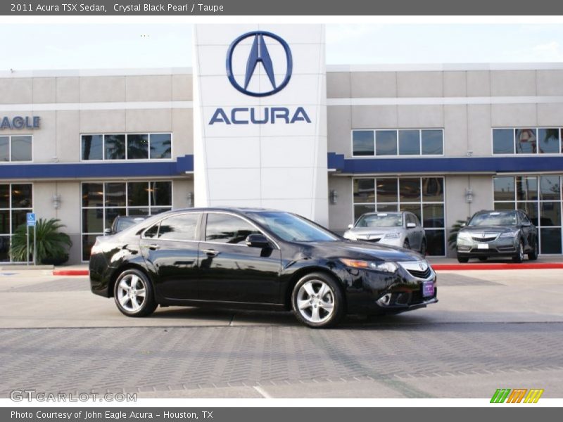 Crystal Black Pearl / Taupe 2011 Acura TSX Sedan