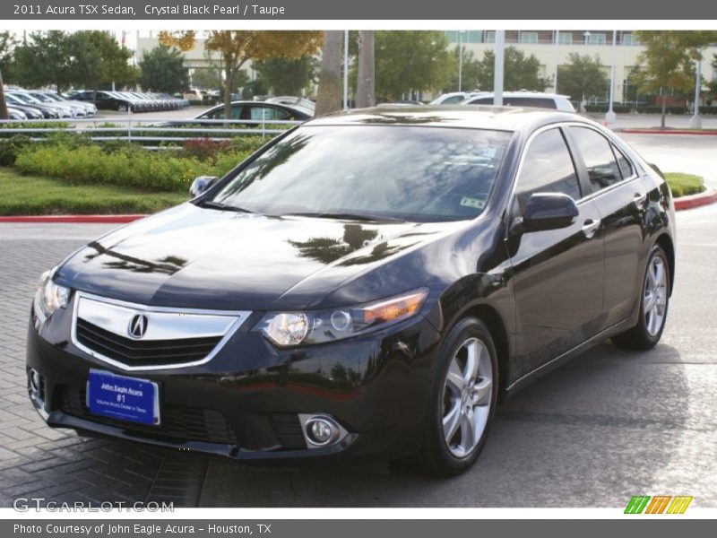 Crystal Black Pearl / Taupe 2011 Acura TSX Sedan