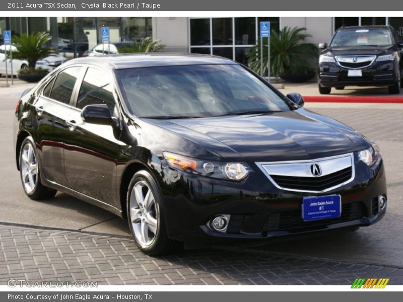 Crystal Black Pearl / Taupe 2011 Acura TSX Sedan