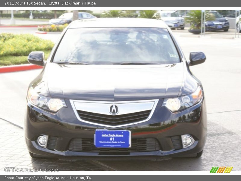 Crystal Black Pearl / Taupe 2011 Acura TSX Sedan
