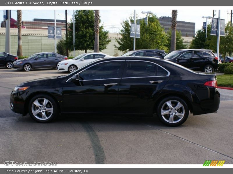 Crystal Black Pearl / Taupe 2011 Acura TSX Sedan