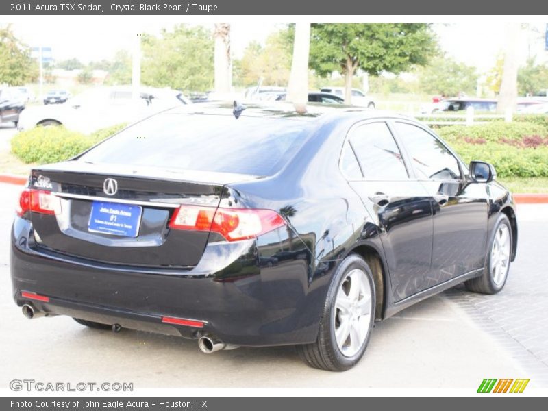 Crystal Black Pearl / Taupe 2011 Acura TSX Sedan