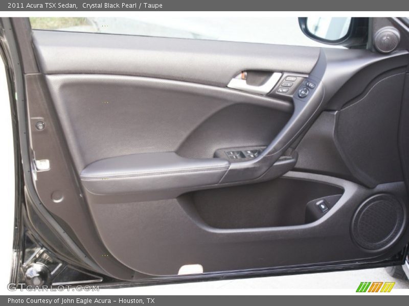 Crystal Black Pearl / Taupe 2011 Acura TSX Sedan