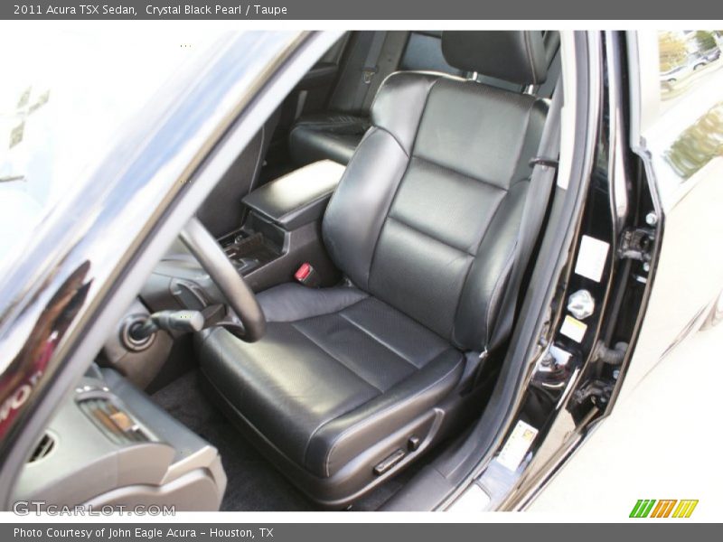 Crystal Black Pearl / Taupe 2011 Acura TSX Sedan