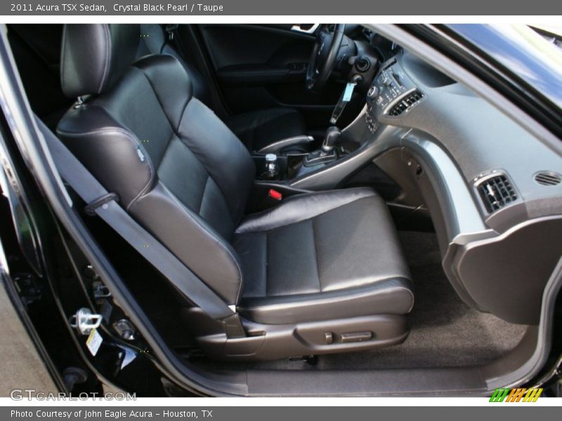 Crystal Black Pearl / Taupe 2011 Acura TSX Sedan