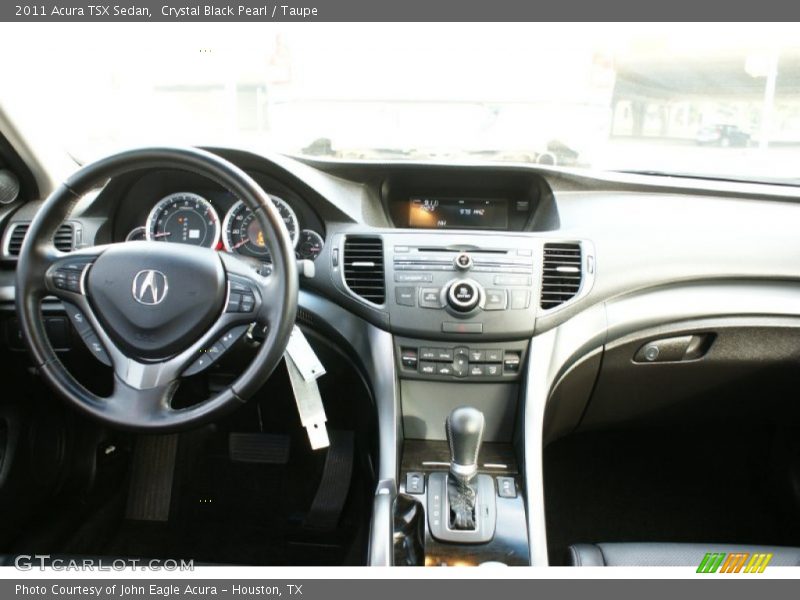 Crystal Black Pearl / Taupe 2011 Acura TSX Sedan