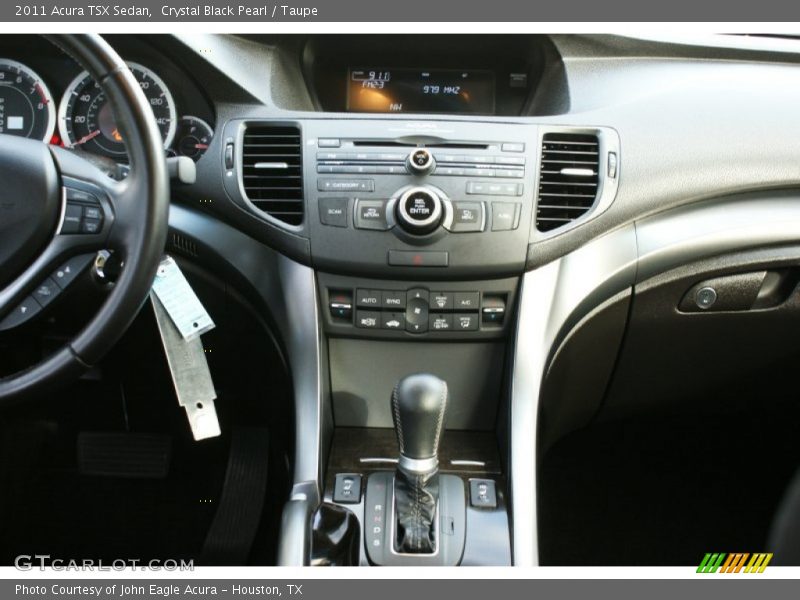 Crystal Black Pearl / Taupe 2011 Acura TSX Sedan