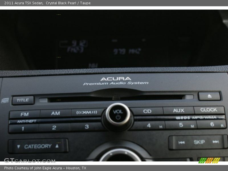 Crystal Black Pearl / Taupe 2011 Acura TSX Sedan