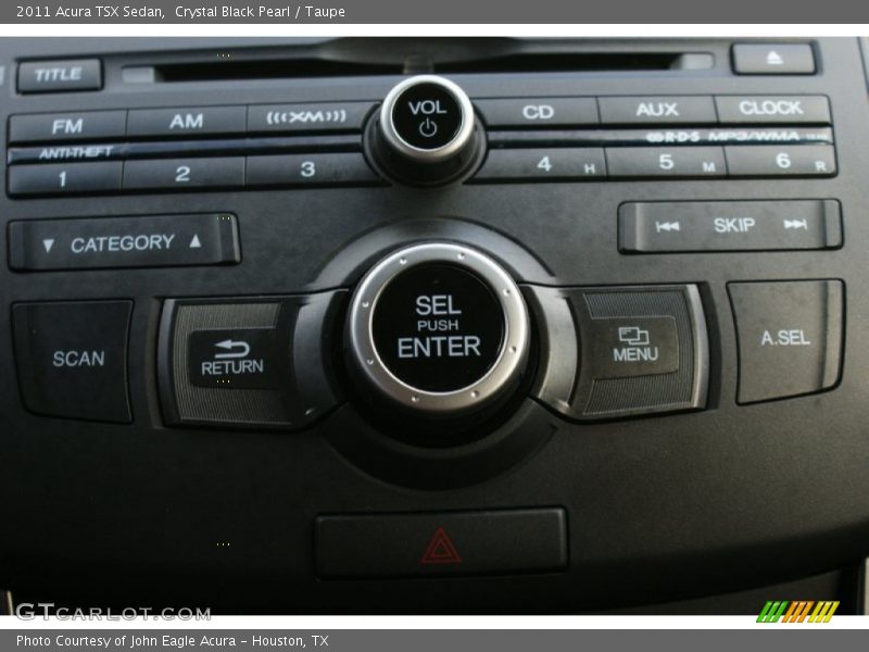 Crystal Black Pearl / Taupe 2011 Acura TSX Sedan