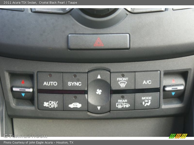 Crystal Black Pearl / Taupe 2011 Acura TSX Sedan