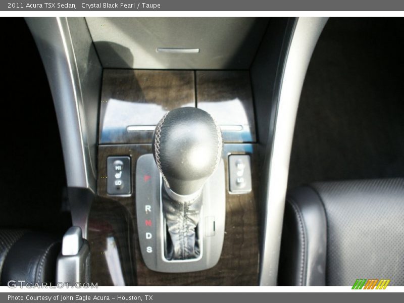 Crystal Black Pearl / Taupe 2011 Acura TSX Sedan