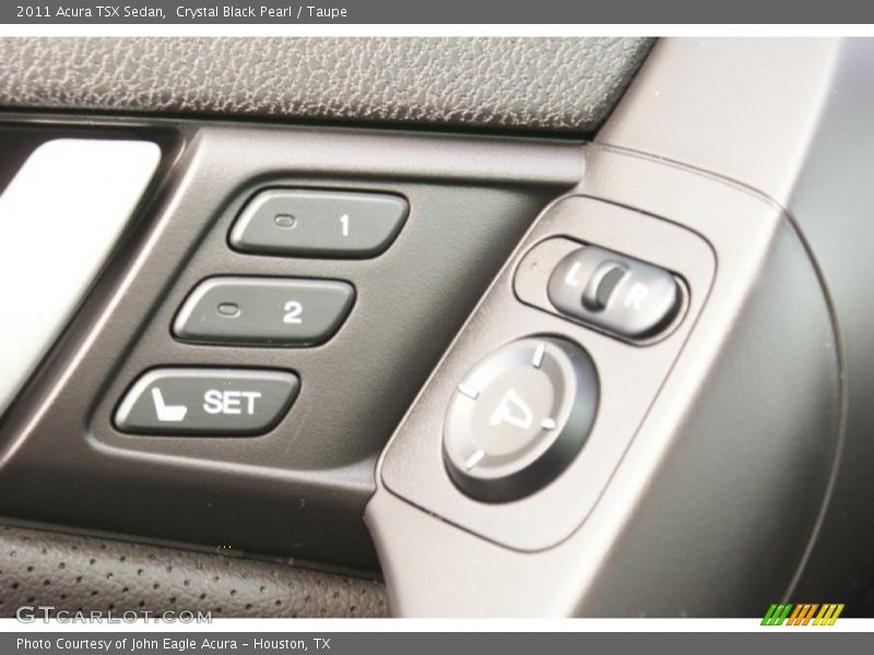 Crystal Black Pearl / Taupe 2011 Acura TSX Sedan