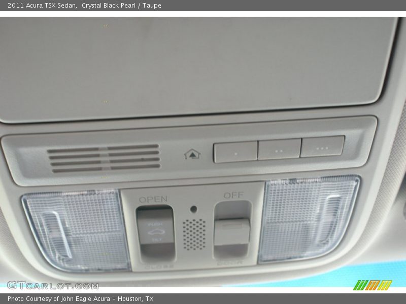 Crystal Black Pearl / Taupe 2011 Acura TSX Sedan