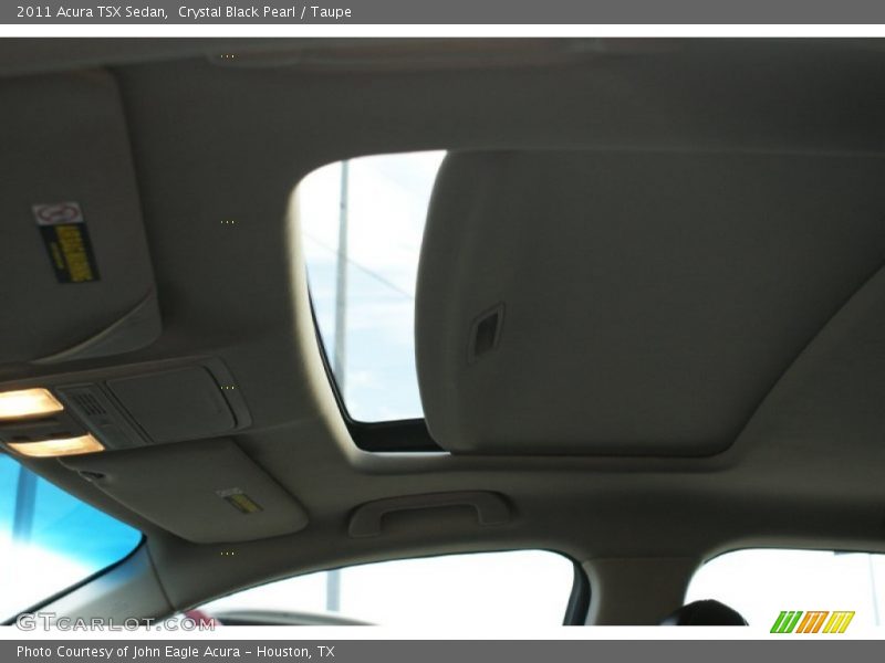 Crystal Black Pearl / Taupe 2011 Acura TSX Sedan