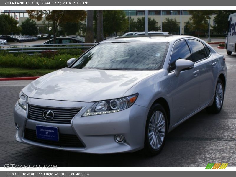 Silver Lining Metallic / Black 2014 Lexus ES 350