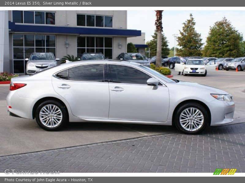 Silver Lining Metallic / Black 2014 Lexus ES 350