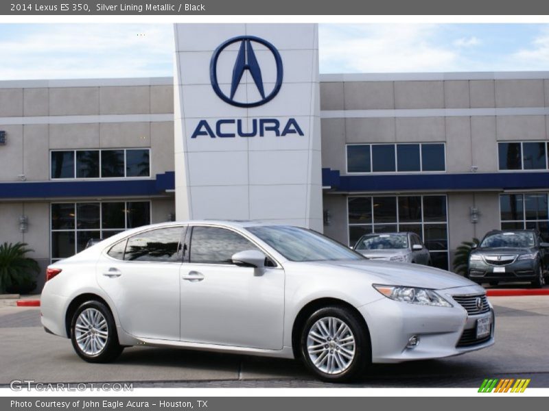 Silver Lining Metallic / Black 2014 Lexus ES 350