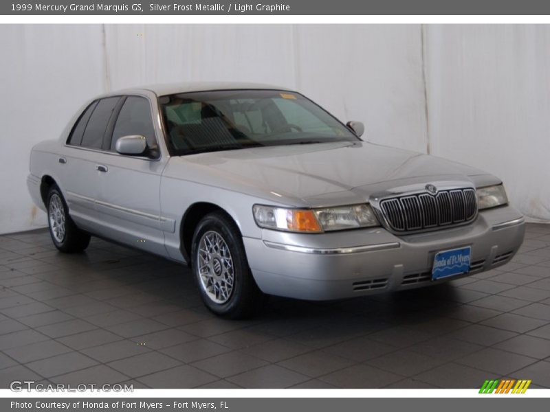 Silver Frost Metallic / Light Graphite 1999 Mercury Grand Marquis GS