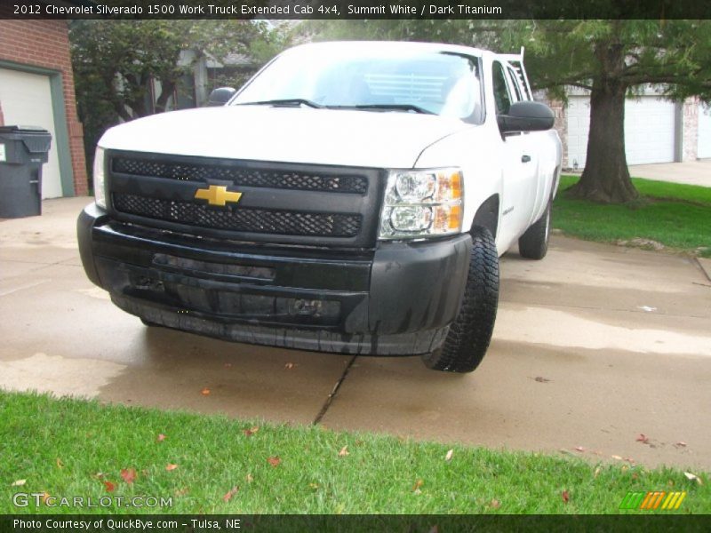 Summit White / Dark Titanium 2012 Chevrolet Silverado 1500 Work Truck Extended Cab 4x4