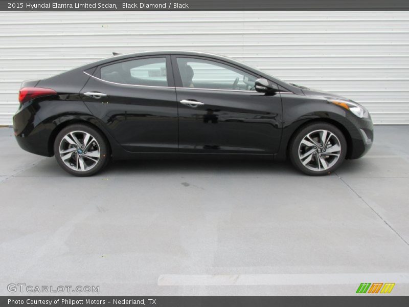 Black Diamond / Black 2015 Hyundai Elantra Limited Sedan