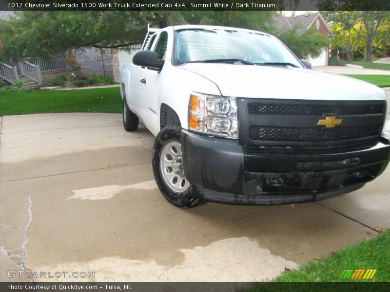 Summit White / Dark Titanium 2012 Chevrolet Silverado 1500 Work Truck Extended Cab 4x4