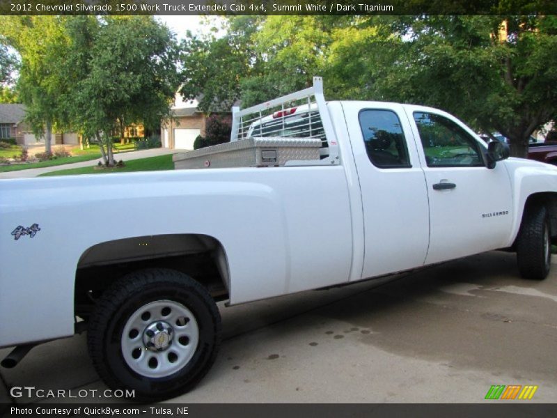 Summit White / Dark Titanium 2012 Chevrolet Silverado 1500 Work Truck Extended Cab 4x4