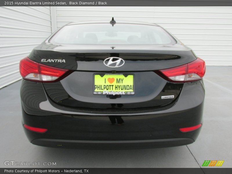 Black Diamond / Black 2015 Hyundai Elantra Limited Sedan