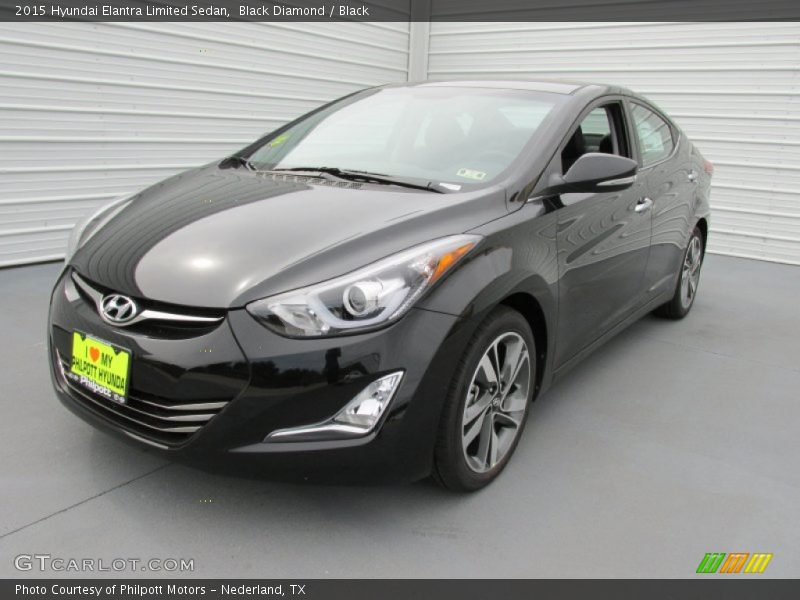 Black Diamond / Black 2015 Hyundai Elantra Limited Sedan