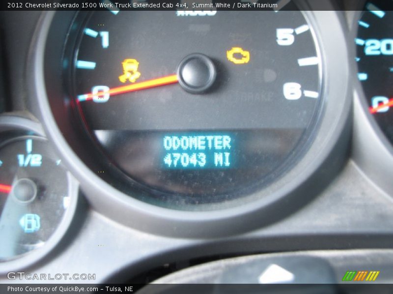Summit White / Dark Titanium 2012 Chevrolet Silverado 1500 Work Truck Extended Cab 4x4