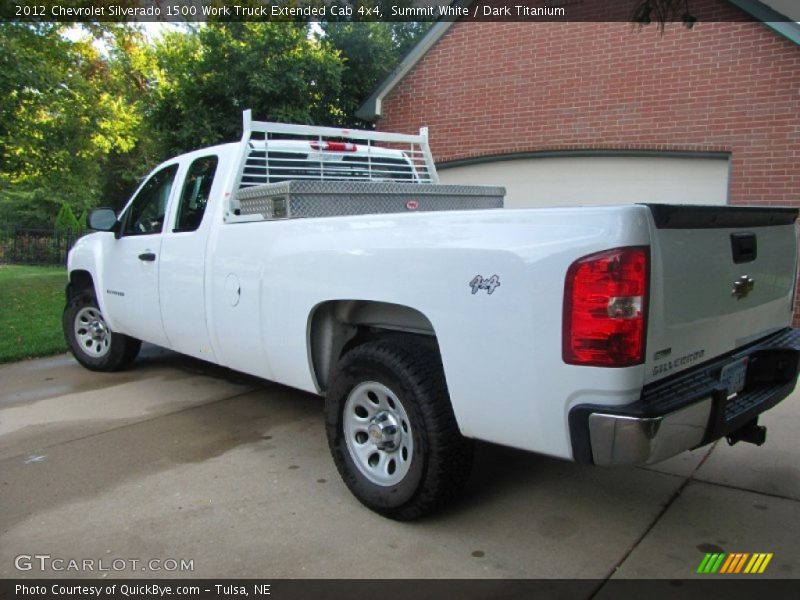 Summit White / Dark Titanium 2012 Chevrolet Silverado 1500 Work Truck Extended Cab 4x4