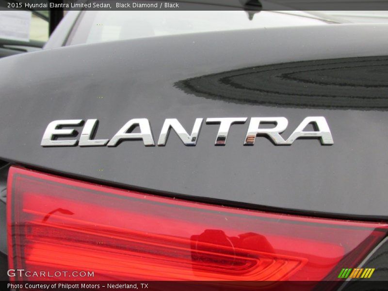 Black Diamond / Black 2015 Hyundai Elantra Limited Sedan