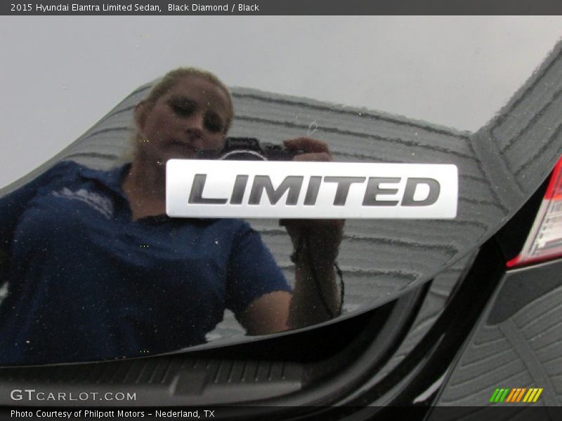 Black Diamond / Black 2015 Hyundai Elantra Limited Sedan