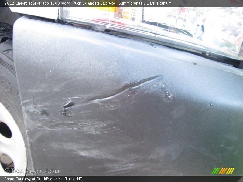 Summit White / Dark Titanium 2012 Chevrolet Silverado 1500 Work Truck Extended Cab 4x4
