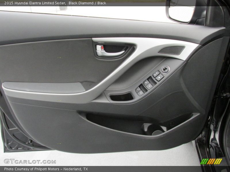 Black Diamond / Black 2015 Hyundai Elantra Limited Sedan