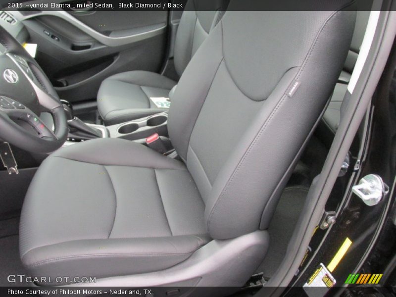 Black Diamond / Black 2015 Hyundai Elantra Limited Sedan