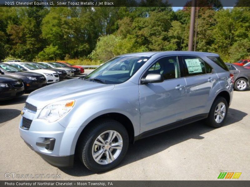 Silver Topaz Metallic / Jet Black 2015 Chevrolet Equinox LS