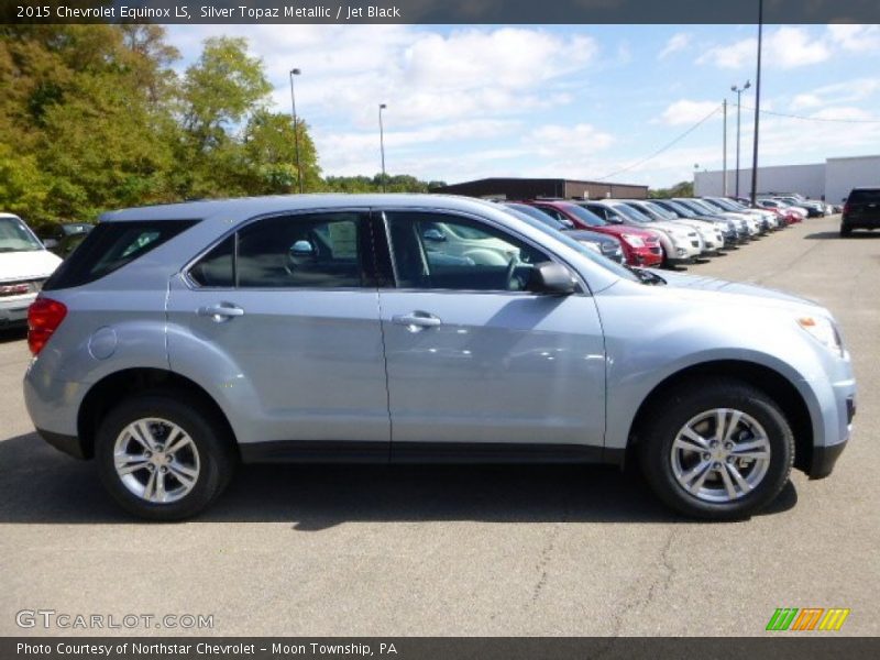 Silver Topaz Metallic / Jet Black 2015 Chevrolet Equinox LS