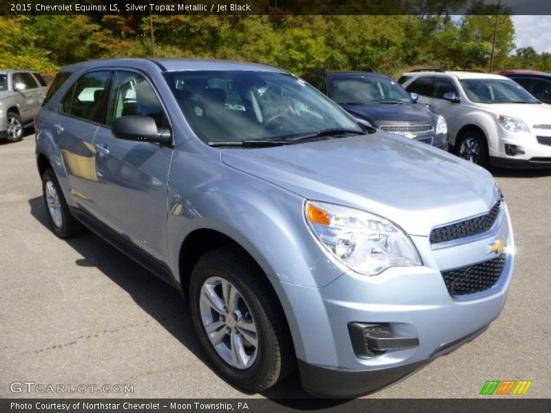 Silver Topaz Metallic / Jet Black 2015 Chevrolet Equinox LS