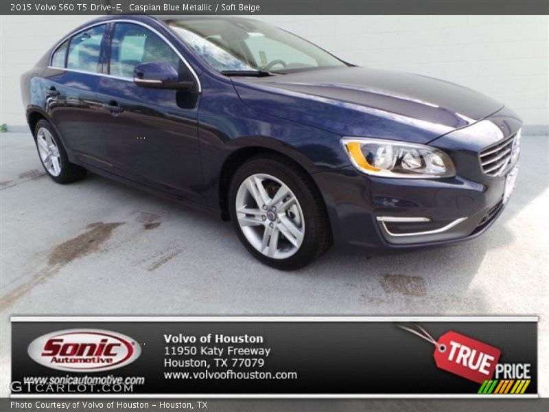 Caspian Blue Metallic / Soft Beige 2015 Volvo S60 T5 Drive-E