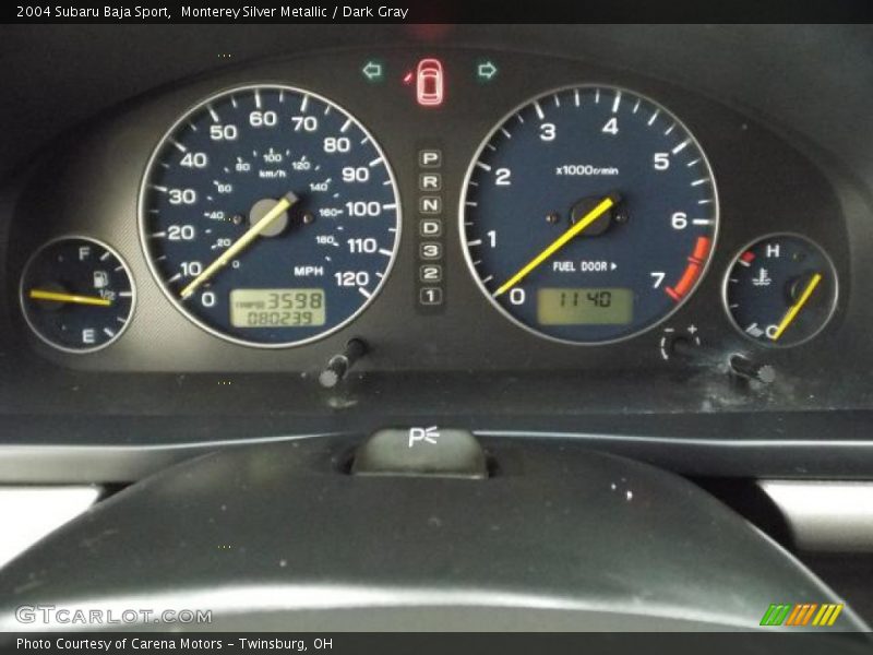 Monterey Silver Metallic / Dark Gray 2004 Subaru Baja Sport