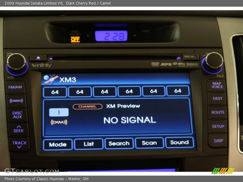 Dark Cherry Red / Camel 2009 Hyundai Sonata Limited V6